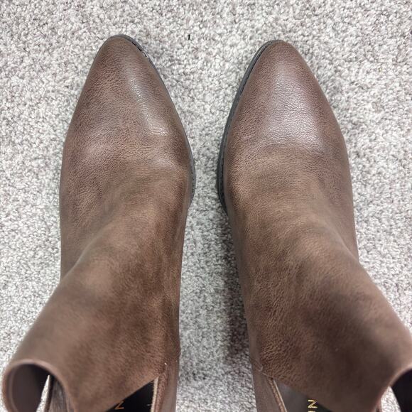 New in box! Sun & Stone brown taupe booties size 9 - Picture 9 of 12